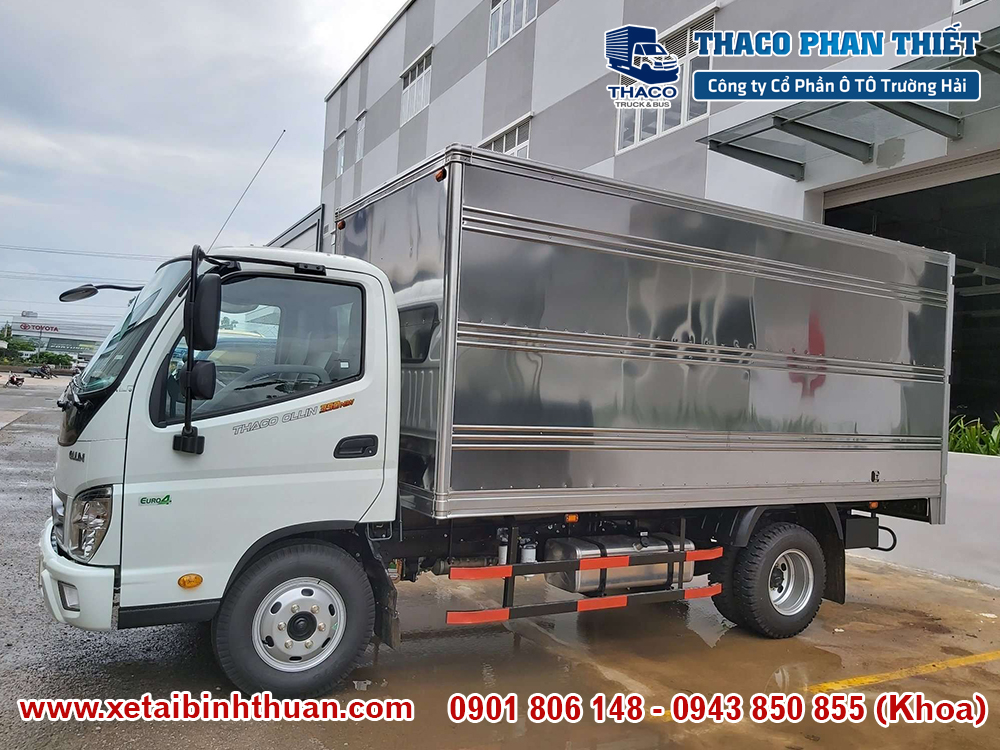 Xe tải Thaco Ollin 350 Thùng kín tải trọng 2.15 tấn euro 4