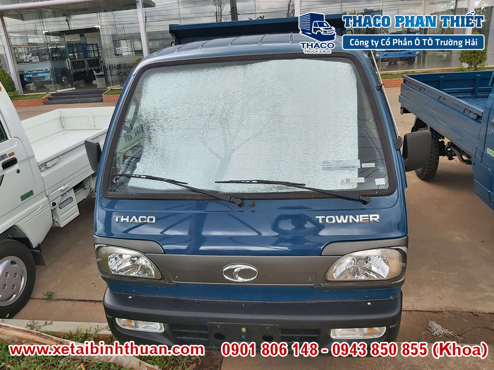 Xe tải  Thaco Towner 800 Thùng Ben Màu Xanh