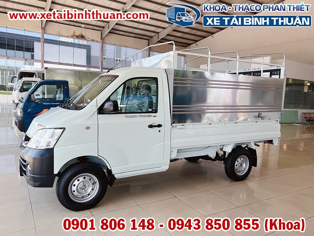 XE TẢI THACO TOWNER990 THÙNG BẠT TẢI 900 KG