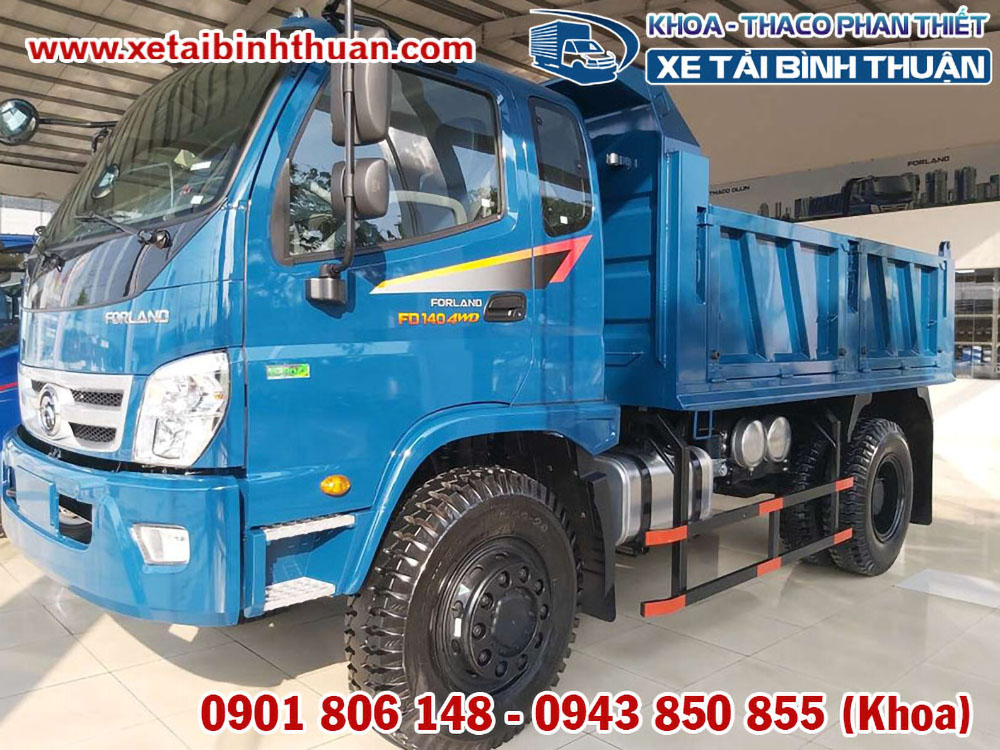 Xe Ben FD140-4WD 2 Cầu Tải Trọng 7.580 KG